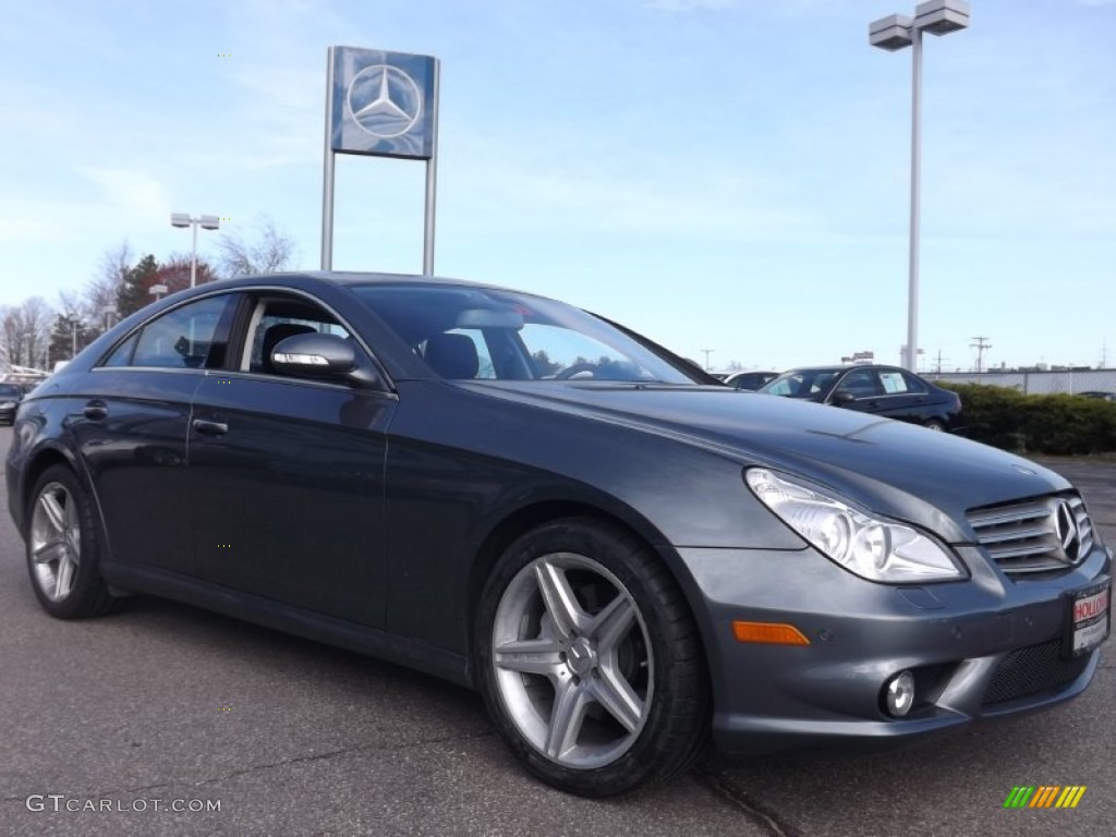 2008 CLS 550 - Flint Grey Metallic / Black photo #3