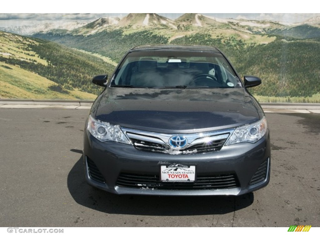 2013 Camry Hybrid LE - Magnetic Gray Metallic / Light Gray photo #3