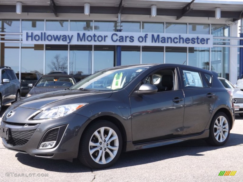 2010 MAZDA3 s Grand Touring 5 Door - Metropolitan Gray Mica / Black photo #1