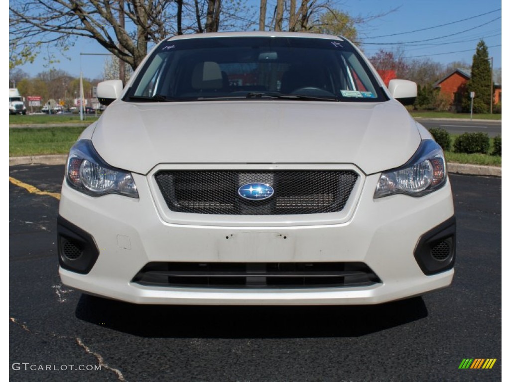 Satin White Pearl 2012 Subaru Impreza 2.0i Premium 5 Door Exterior Photo #80180890
