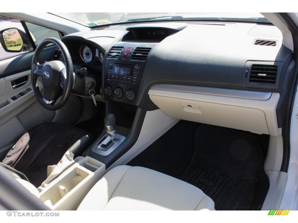 2012 Subaru Impreza 2.0i Premium 5 Door Ivory Dashboard Photo #80181019