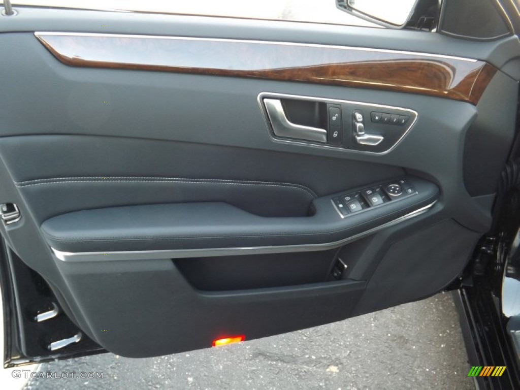 2014 Mercedes-Benz E 350 4Matic Sedan Black Door Panel Photo #80181374