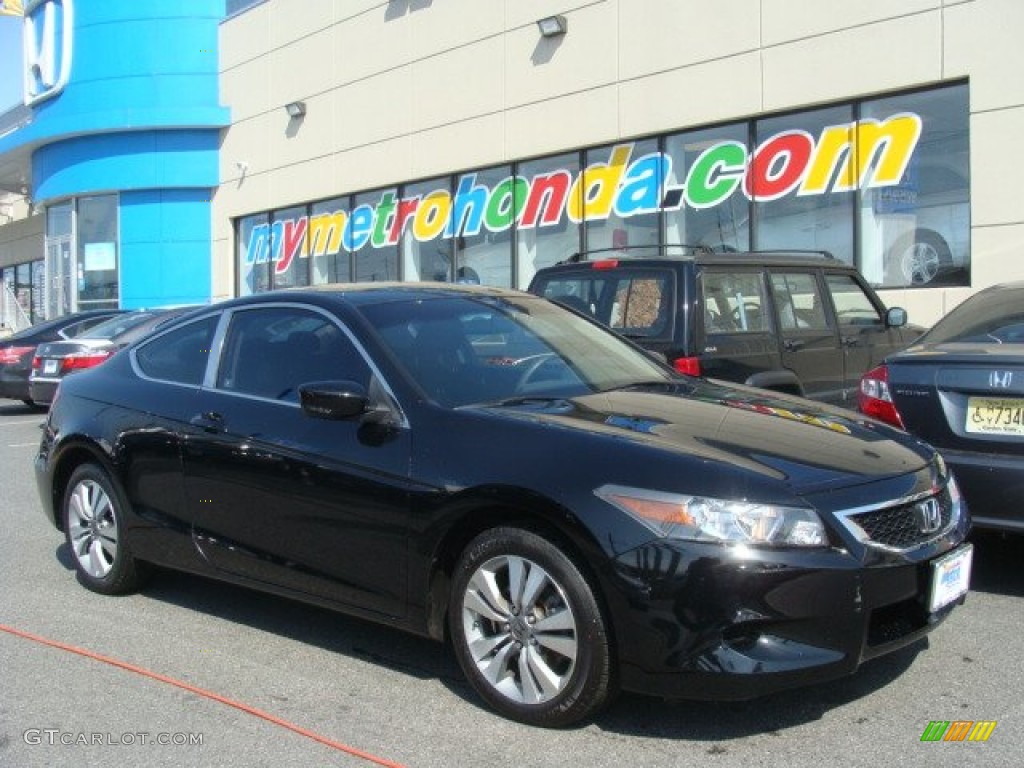 2010 Accord EX Coupe - Crystal Black Pearl / Black photo #1