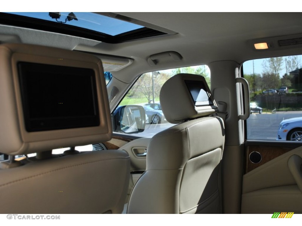 2011 QX 56 4WD - Platinum Graphite / Wheat photo #4