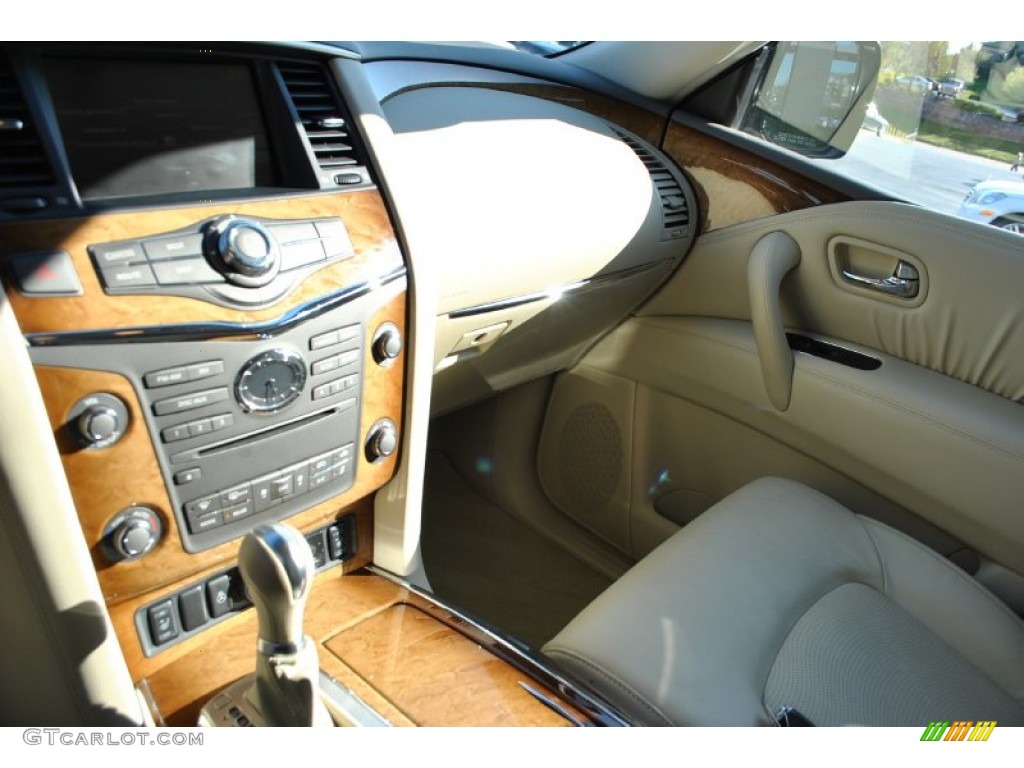 2011 QX 56 4WD - Platinum Graphite / Wheat photo #7