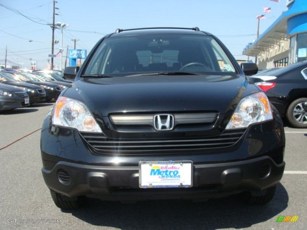 2009 CR-V LX 4WD - Crystal Black Pearl / Black photo #2
