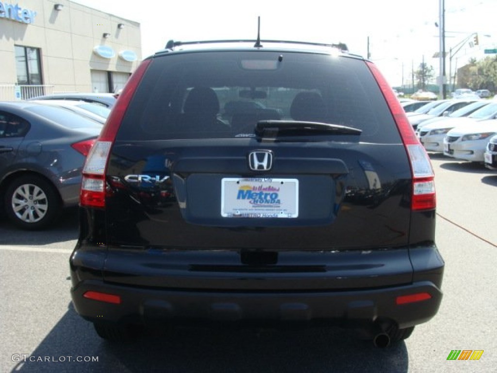 2009 CR-V LX 4WD - Crystal Black Pearl / Black photo #5