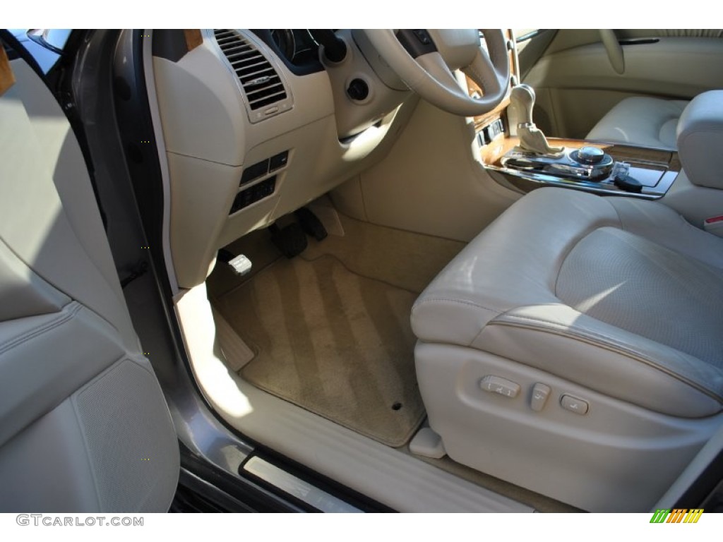 2011 QX 56 4WD - Platinum Graphite / Wheat photo #21
