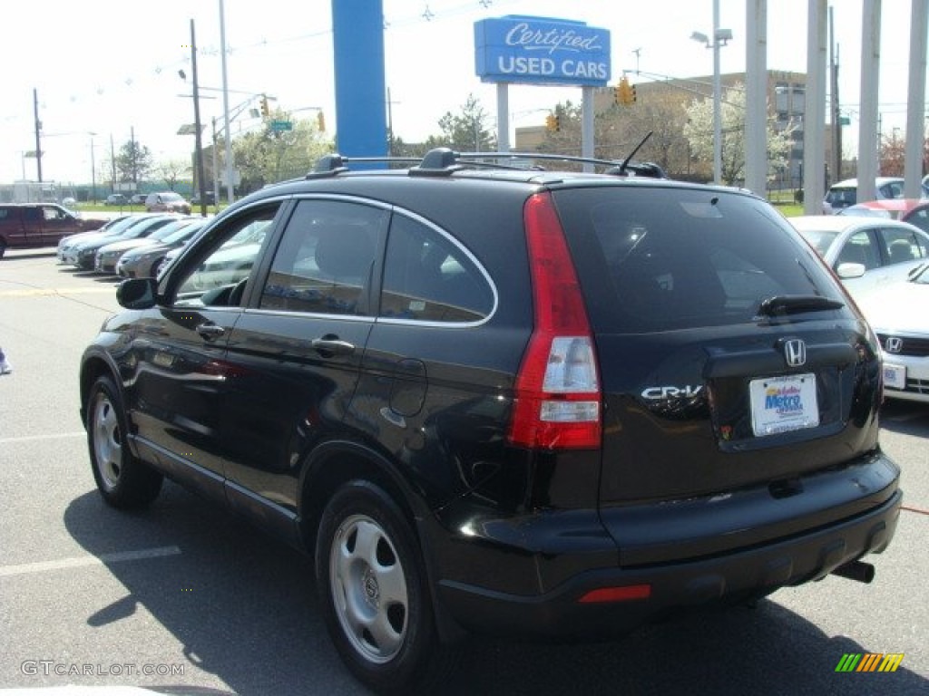 2009 CR-V LX 4WD - Crystal Black Pearl / Black photo #6