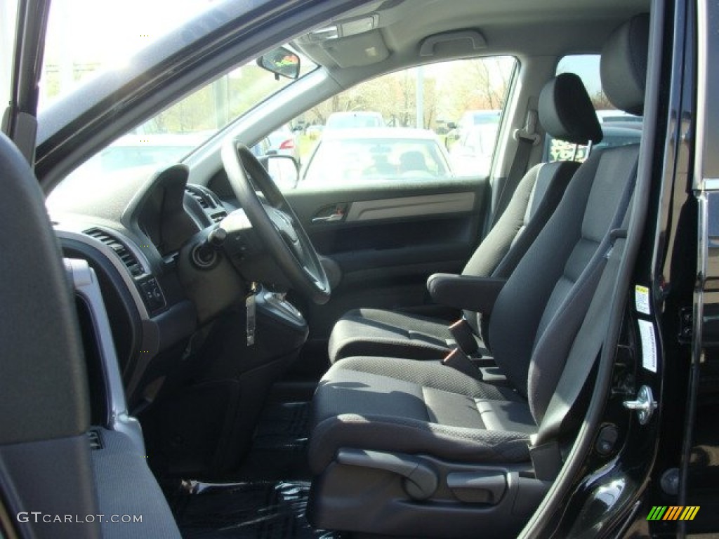 2009 CR-V LX 4WD - Crystal Black Pearl / Black photo #8