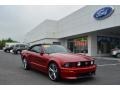 Dark Candy Apple Red 2009 Ford Mustang GT/CS California Special Convertible