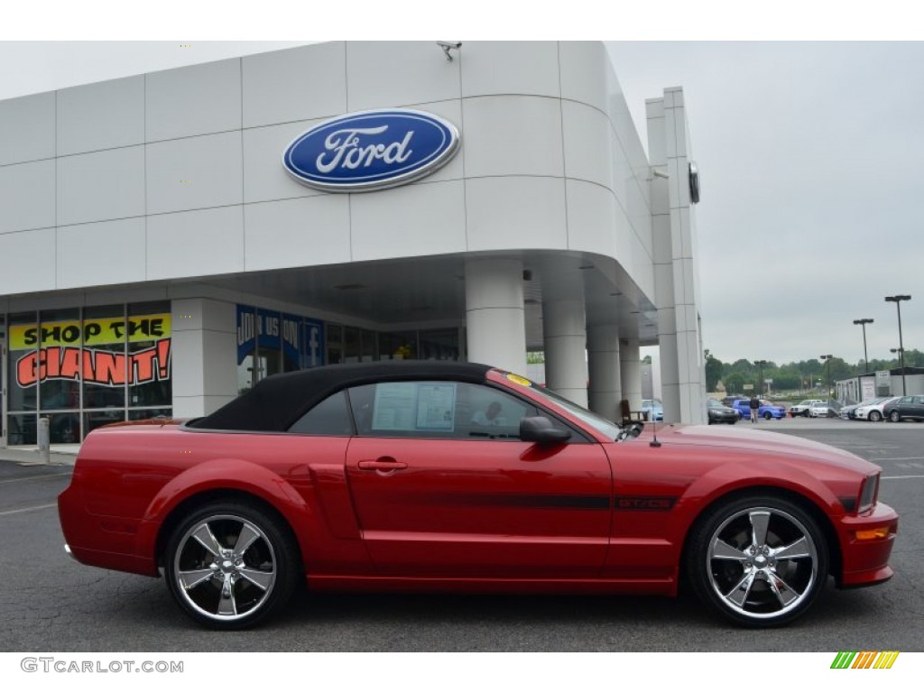 Dark Candy Apple Red 2009 Ford Mustang GT/CS California Special Convertible Exterior Photo #80183707