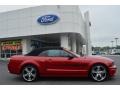 Dark Candy Apple Red 2009 Ford Mustang GT/CS California Special Convertible Exterior