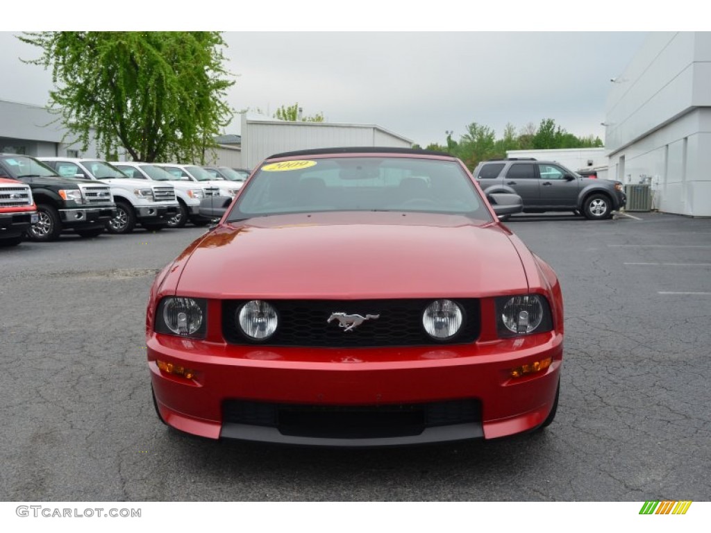 Dark Candy Apple Red 2009 Ford Mustang GT/CS California Special Convertible Exterior Photo #80183884