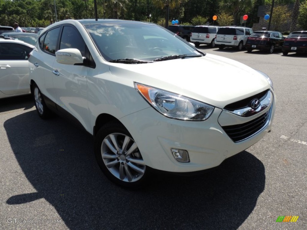 2012 Tucson Limited AWD - Cotton White / Taupe photo #1