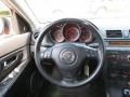 2005 Mazda MAZDA3 Black/Red Interior Steering Wheel Photo