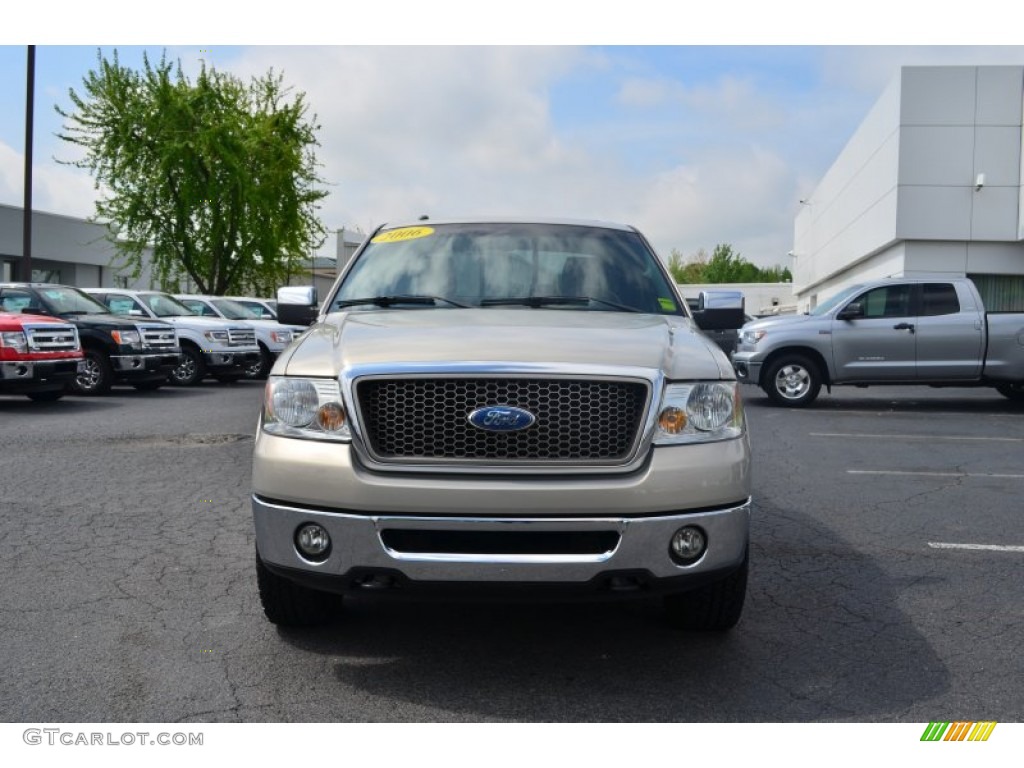 2006 F150 Lariat SuperCrew 4x4 - Smokestone Metallic / Black photo #7