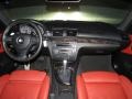 Coral Red Boston Leather 2009 BMW 1 Series 135i Coupe Dashboard