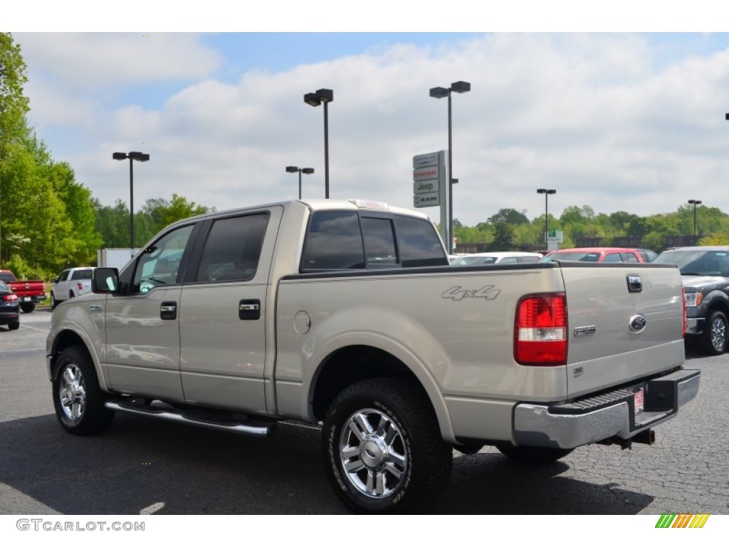 2006 F150 Lariat SuperCrew 4x4 - Smokestone Metallic / Black photo #38