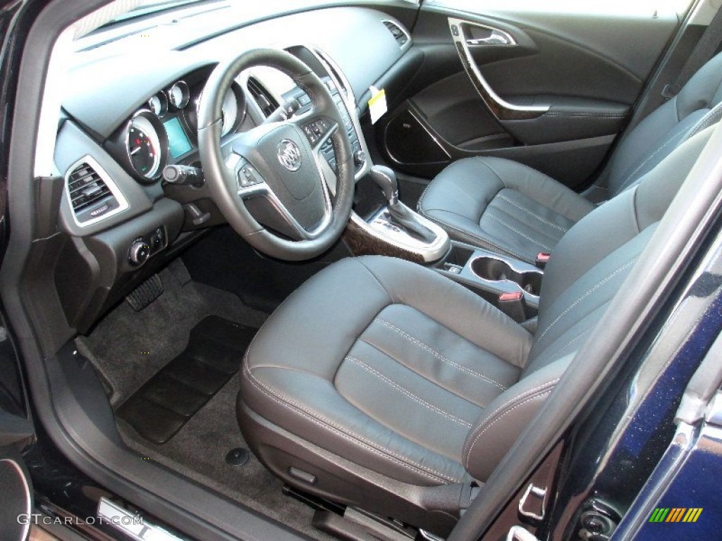 Ebony Interior 2013 Buick Verano Premium Photo #80185867