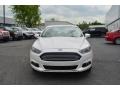 2013 White Platinum Metallic Tri-coat Ford Fusion Hybrid SE  photo #7