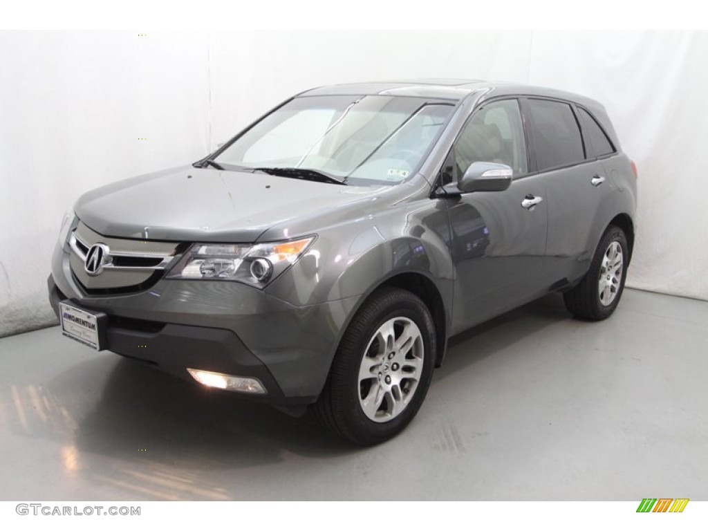 2007 MDX Technology - Nimbus Gray Metallic / Taupe photo #4