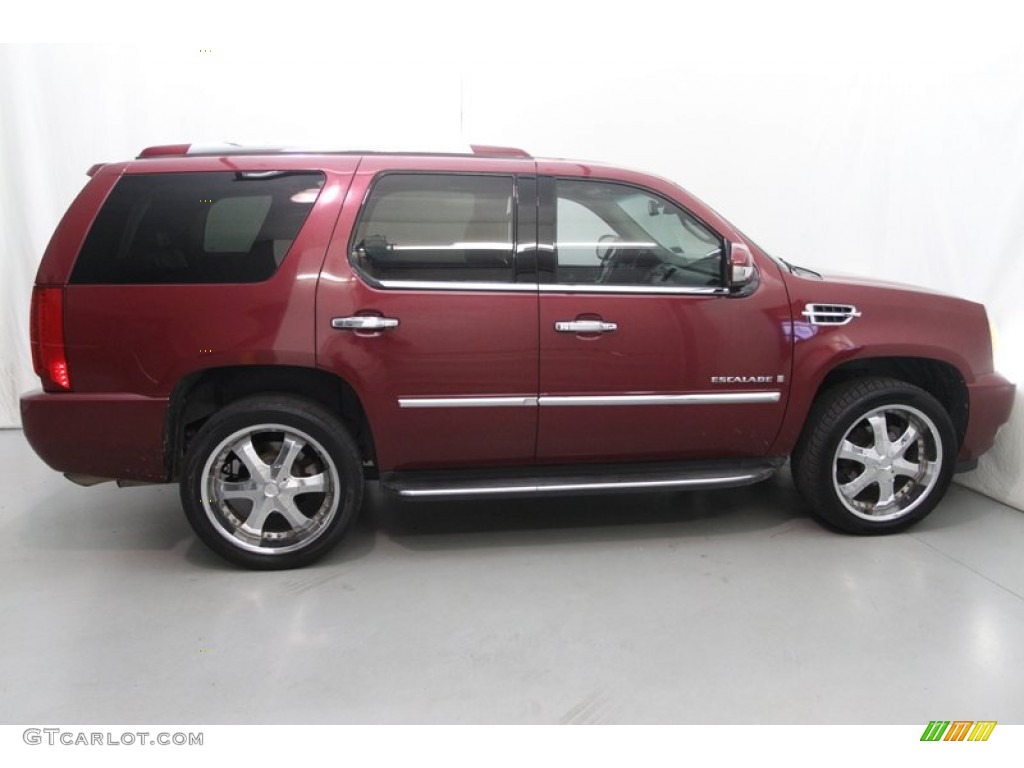 2007 Escalade AWD - Red-E / Ebony/Ebony photo #4