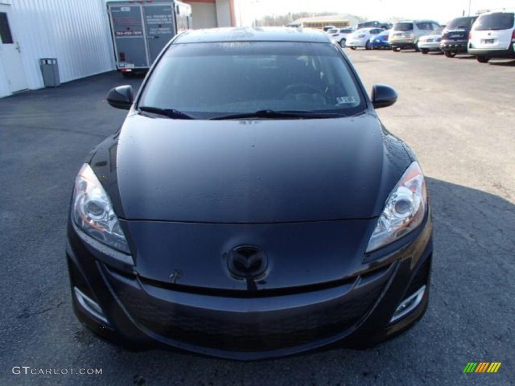 2010 MAZDA3 s Grand Touring 4 Door - Black Mica / Black photo #3