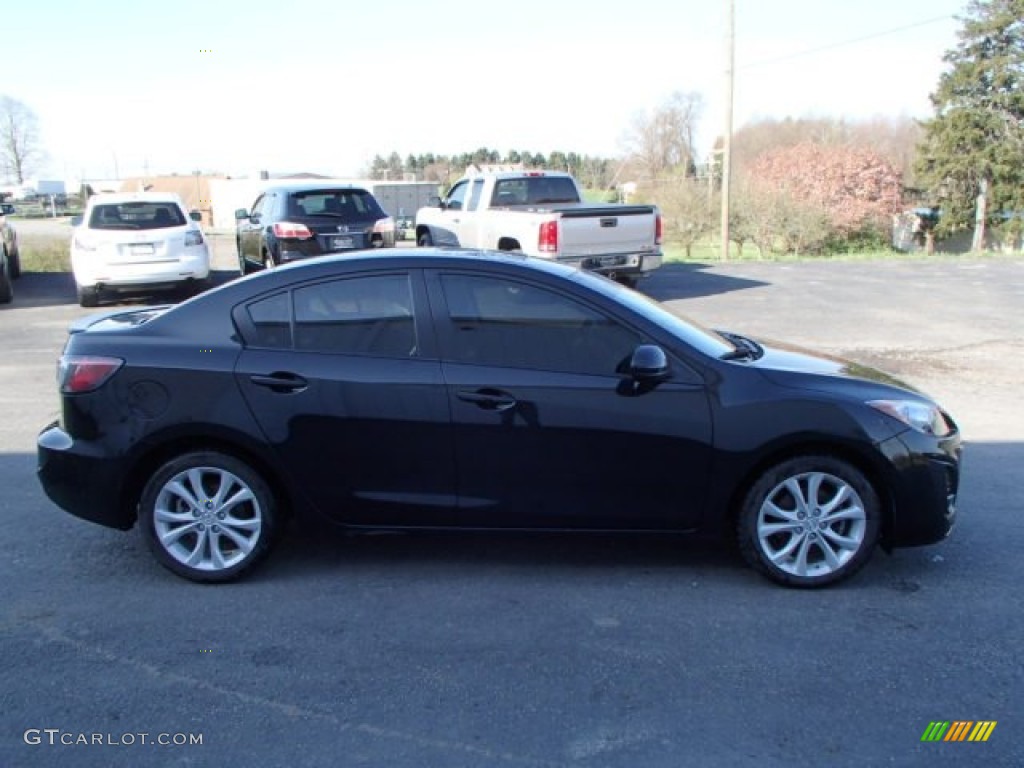 2010 MAZDA3 s Grand Touring 4 Door - Black Mica / Black photo #5
