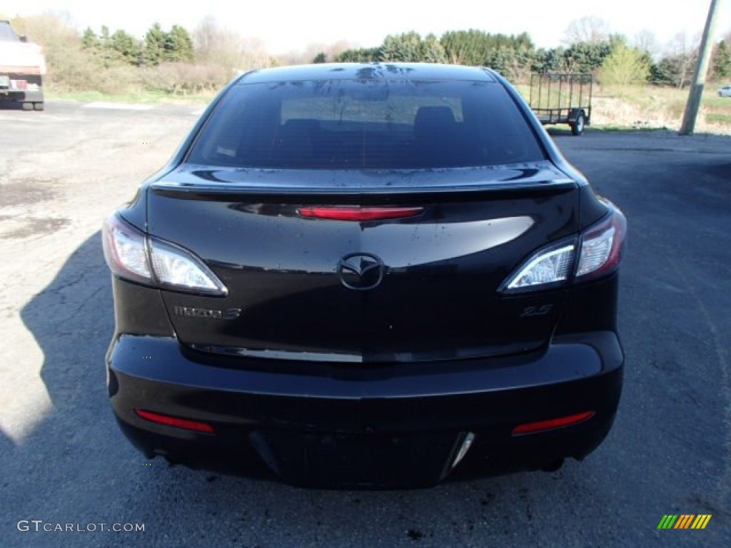 2010 MAZDA3 s Grand Touring 4 Door - Black Mica / Black photo #7