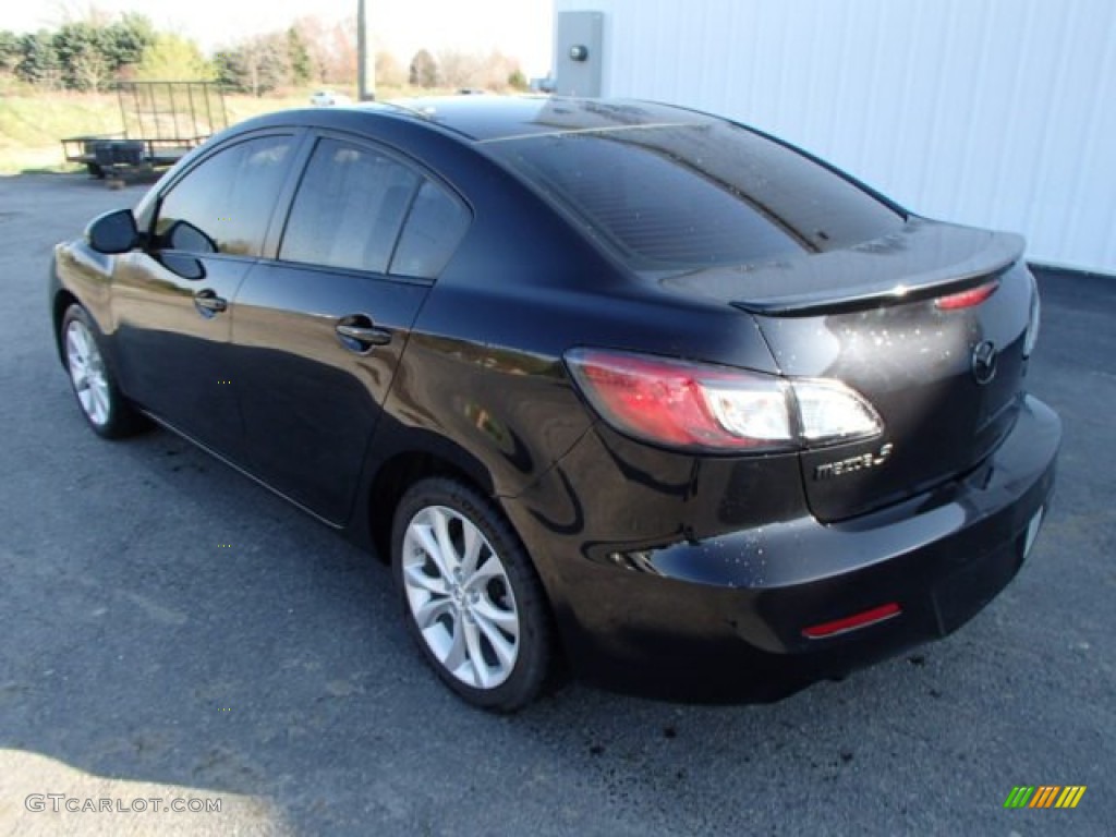 2010 MAZDA3 s Grand Touring 4 Door - Black Mica / Black photo #8