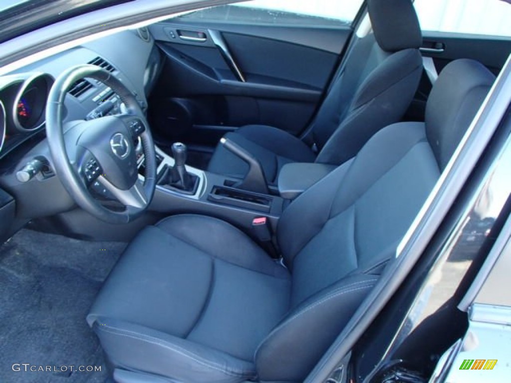 2010 MAZDA3 s Grand Touring 4 Door - Black Mica / Black photo #11
