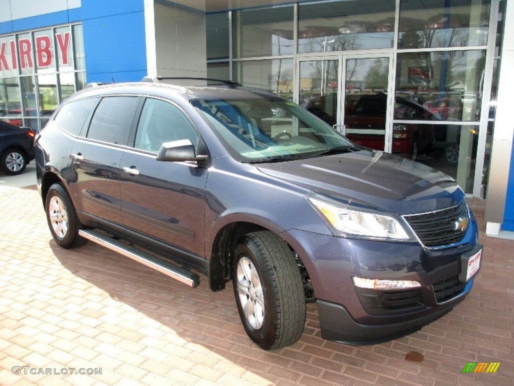 2013 Traverse LS - Atlantis Blue Metallic / Dark Titanium/Light Titanium photo #12