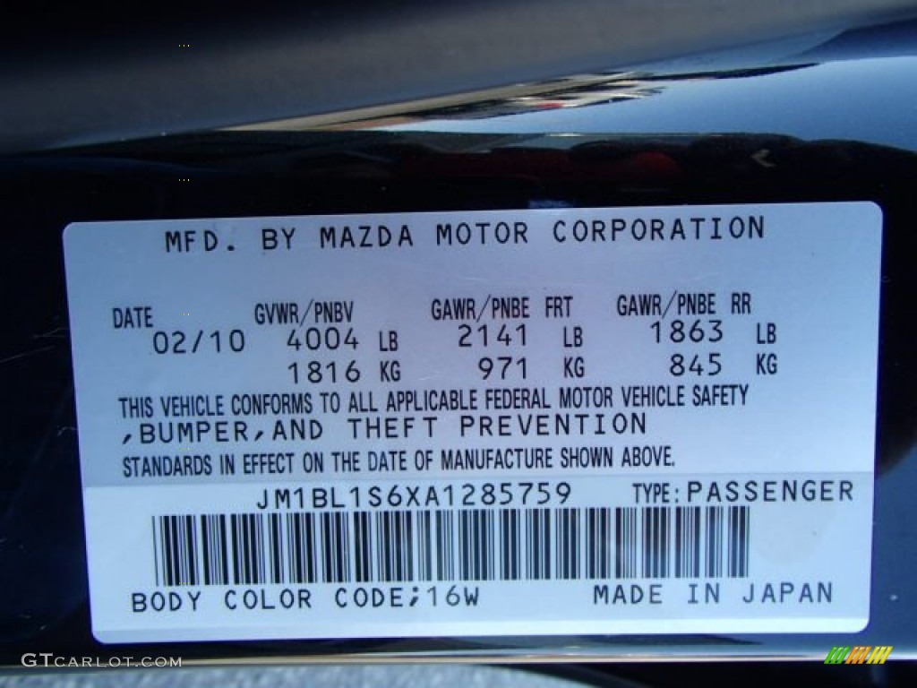 2010 MAZDA3 s Grand Touring 4 Door - Black Mica / Black photo #25