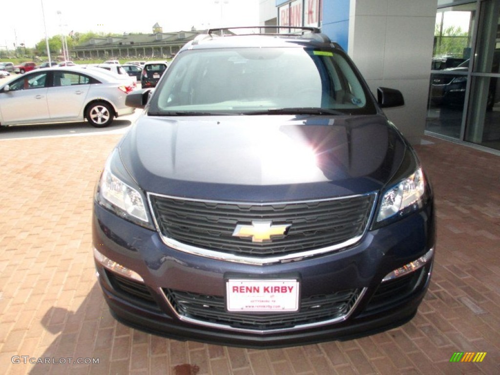 2013 Traverse LS - Atlantis Blue Metallic / Dark Titanium/Light Titanium photo #15