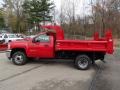 Victory Red 2013 Chevrolet Silverado 3500HD WT Regular Cab Dump Truck