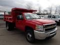 Victory Red - Silverado 3500HD WT Regular Cab Dump Truck Photo No. 4