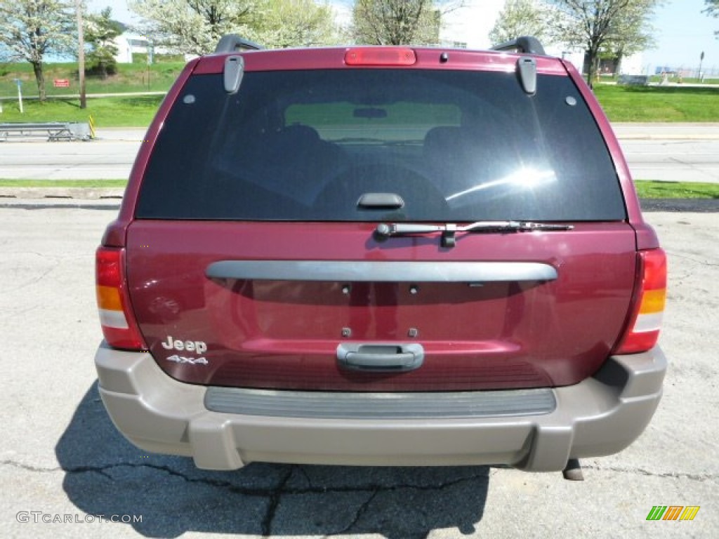 2003 Grand Cherokee Laredo 4x4 - Dark Garnet Red Pearl / Dark Slate Gray photo #4