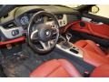2009 BMW Z4 Coral Red Kansas Leather Interior Prime Interior Photo