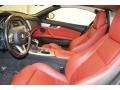 Coral Red Kansas Leather Interior Photo for 2009 BMW Z4 #80190865