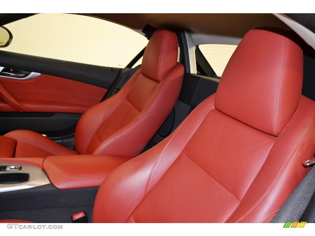 2009 Z4 sDrive30i Roadster - Jet Black / Coral Red Kansas Leather photo #11