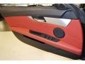 Coral Red Kansas Leather 2009 BMW Z4 sDrive30i Roadster Door Panel