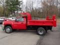Victory Red 2013 Chevrolet Silverado 3500HD WT Regular Cab 4x4 Dump Truck