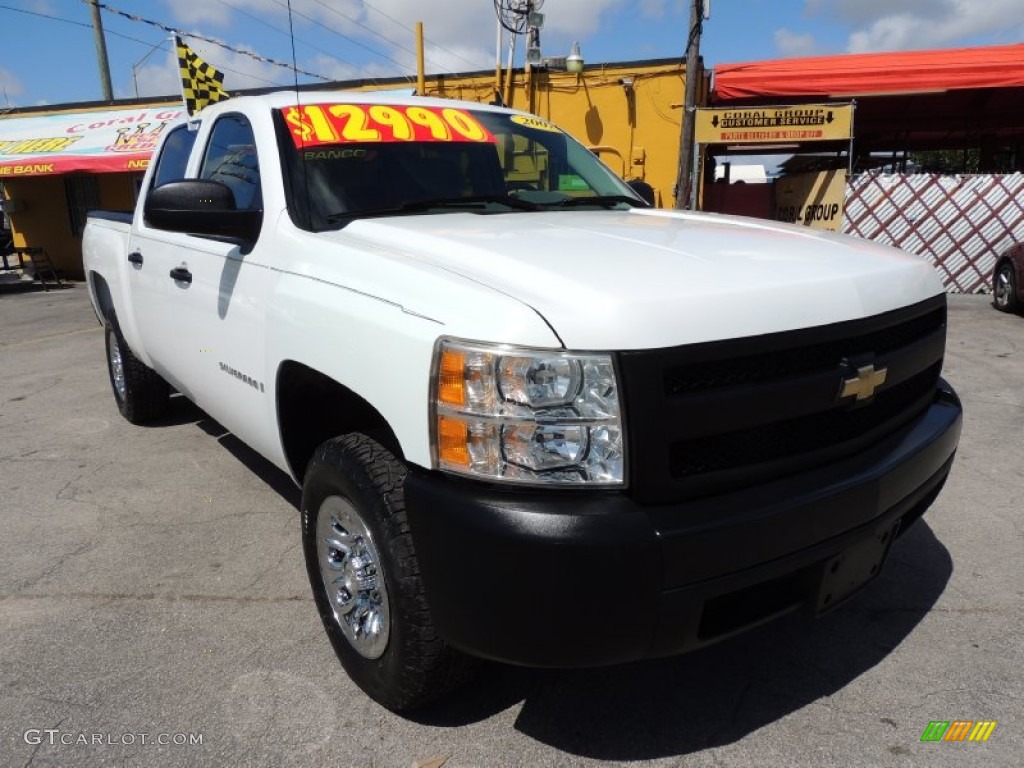 2007 Silverado 1500 Crew Cab - Summit White / Dark Titanium Gray photo #1