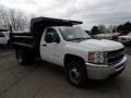 Summit White - Silverado 3500HD WT Regular Cab Dump Truck Photo No. 4