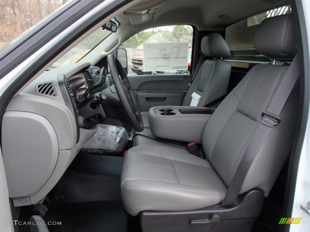 Dark Titanium Interior 2013 Chevrolet Silverado 3500HD WT Regular Cab Dump Truck Photo #80192034