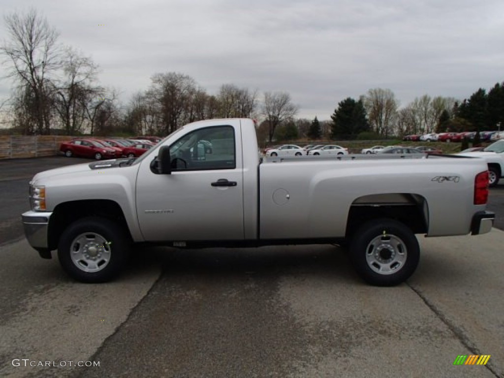 2013 Silverado 2500HD Work Truck Regular Cab 4x4 - Silver Ice Metallic / Dark Titanium photo #1