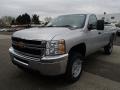 2013 Silver Ice Metallic Chevrolet Silverado 2500HD Work Truck Regular Cab 4x4  photo #2