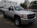Silver Ice Metallic - Silverado 2500HD Work Truck Regular Cab 4x4 Photo No. 4
