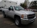 2013 Silver Ice Metallic Chevrolet Silverado 2500HD Work Truck Regular Cab 4x4  photo #4